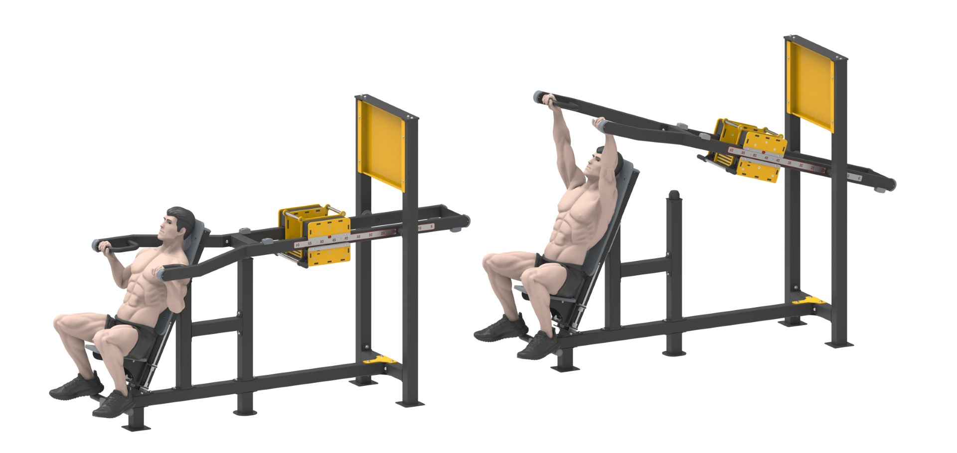 AĞIRLIK KAYDIRMALI FITNESS SERİSİ SHOULDER PRESS LKF 1210