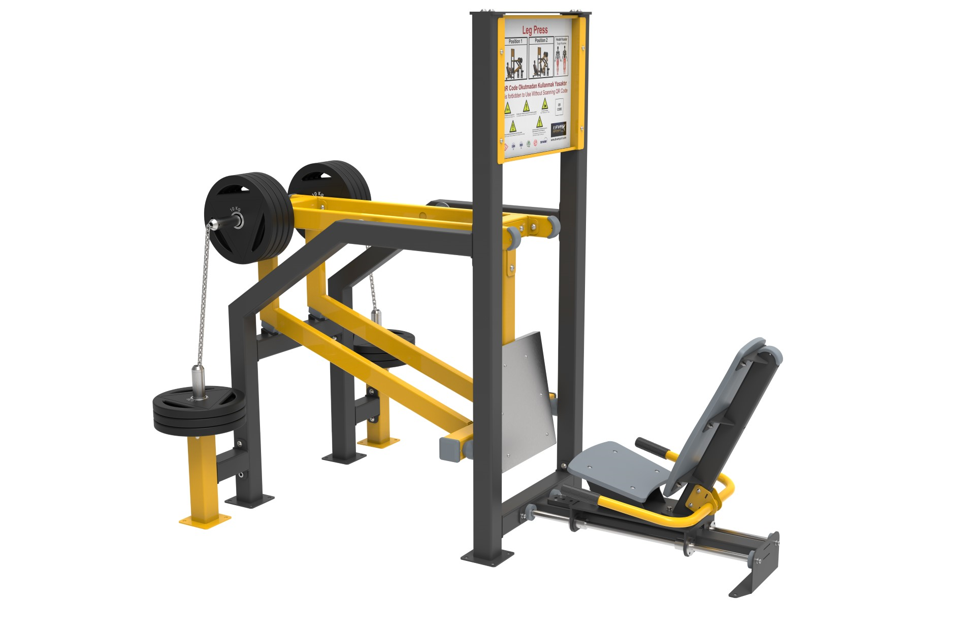 AĞIRLIK PLAKALI FITNESS SERİSİ LEG PRESS LDF 2130 