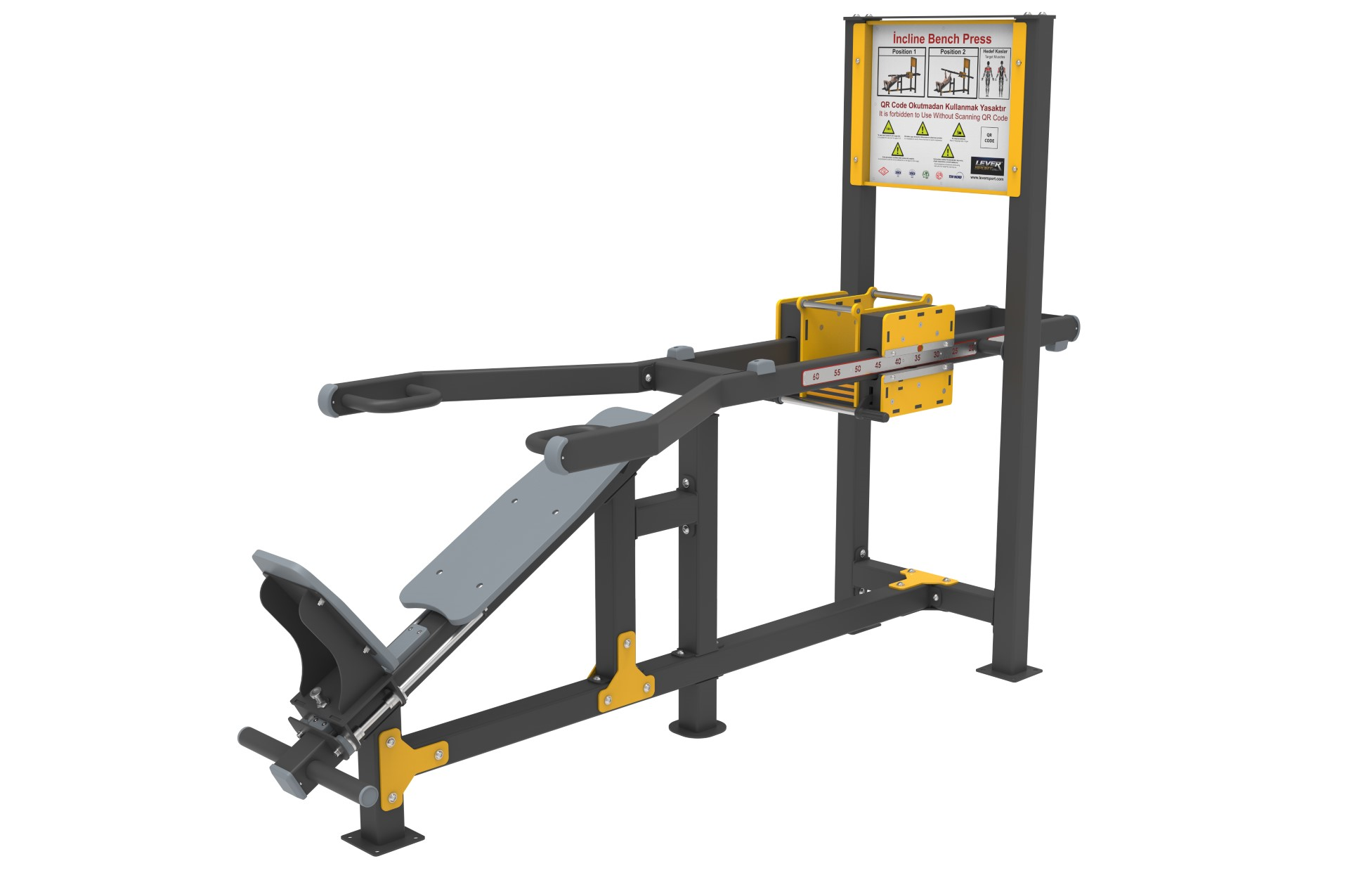 AĞIRLIK KAYDIRMALI FITNESS SERİSİ INCLINE BENCH PRESS LKF 1200 