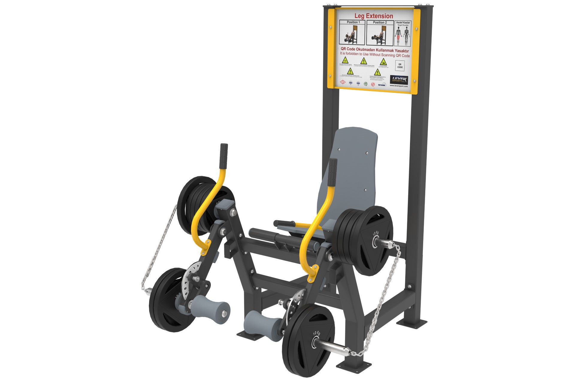AĞIRLIK PLAKALI FITNESS SERİSİ LEG EXTENSION LDF 2120 
