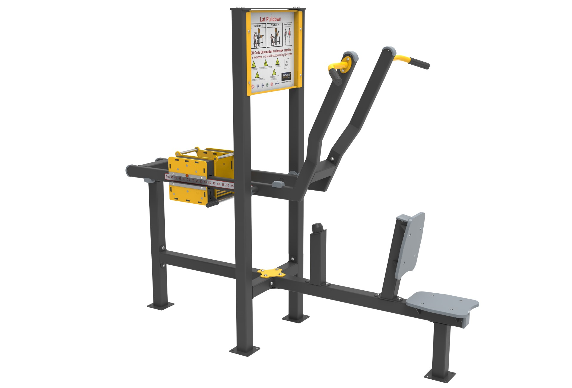 AĞIRLIK KAYDIRMALI FITNESS SERİSİ LAT PULLDOWN LKF 1170