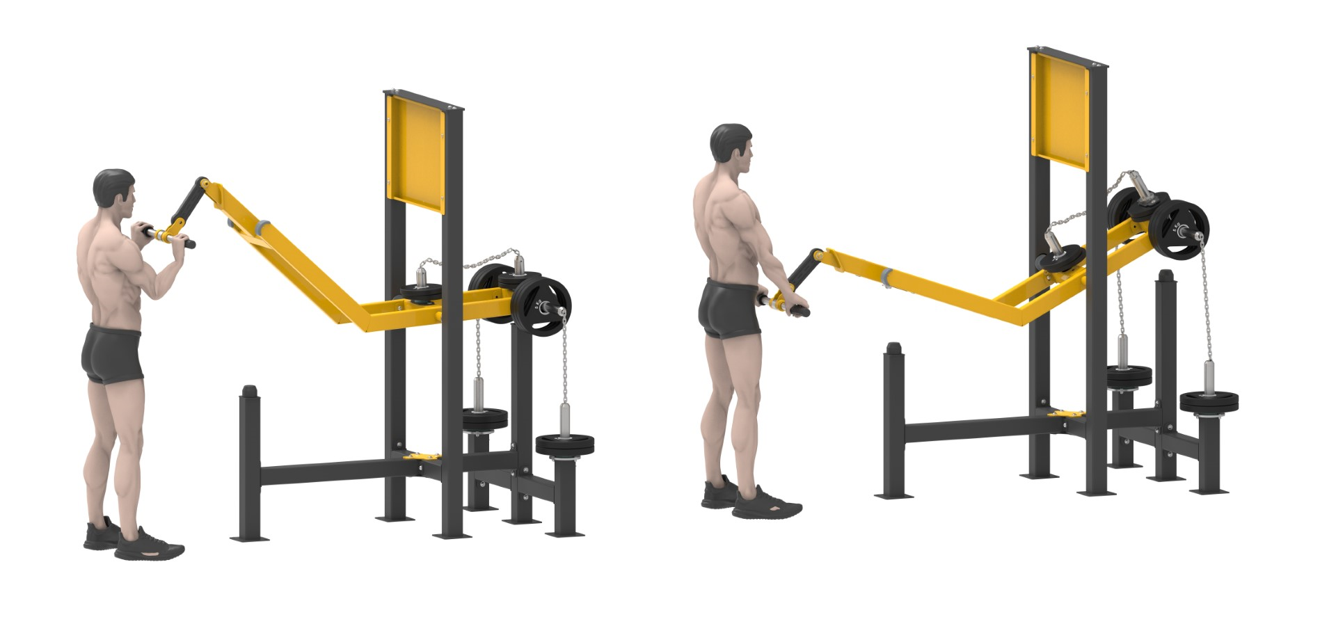 AĞIRLIK PLAKALI FITNESS SERİSİ TRICEPS PUSHDOWN LDF 2200