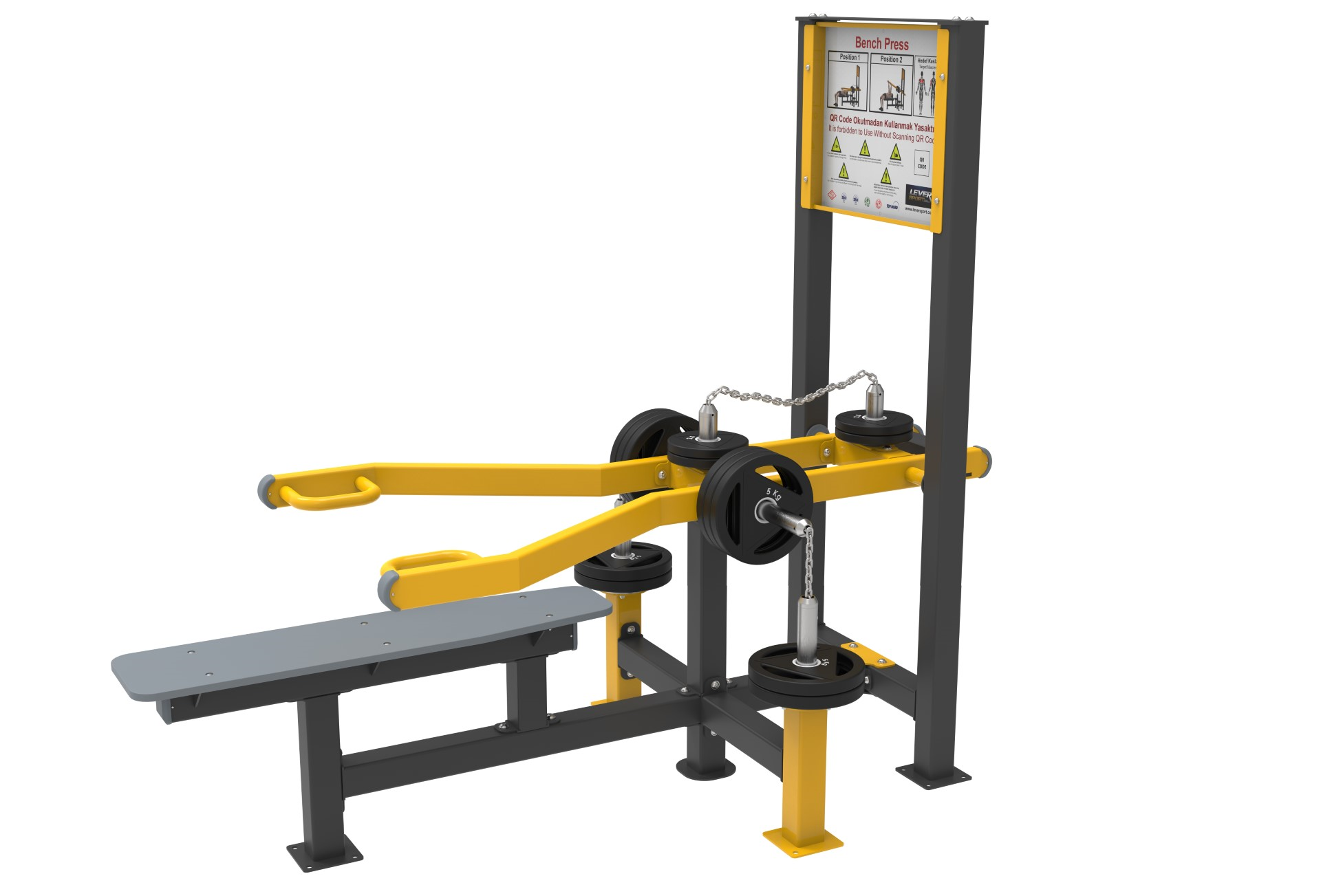 AĞIRLIK PLAKALI FITNESS SERİSİ BENCH PRESS LDF 2160 