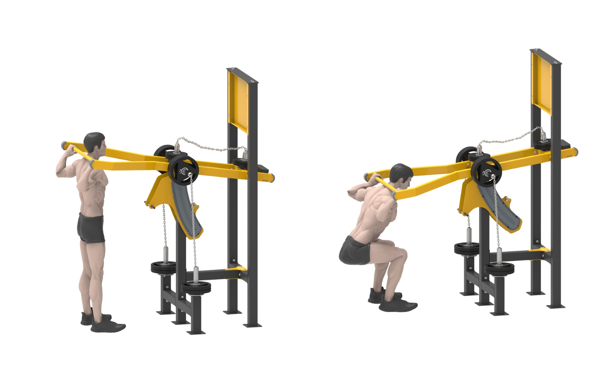 AĞIRLIK PLAKALI FITNESS SERİSİ SQUAT LDF 2110