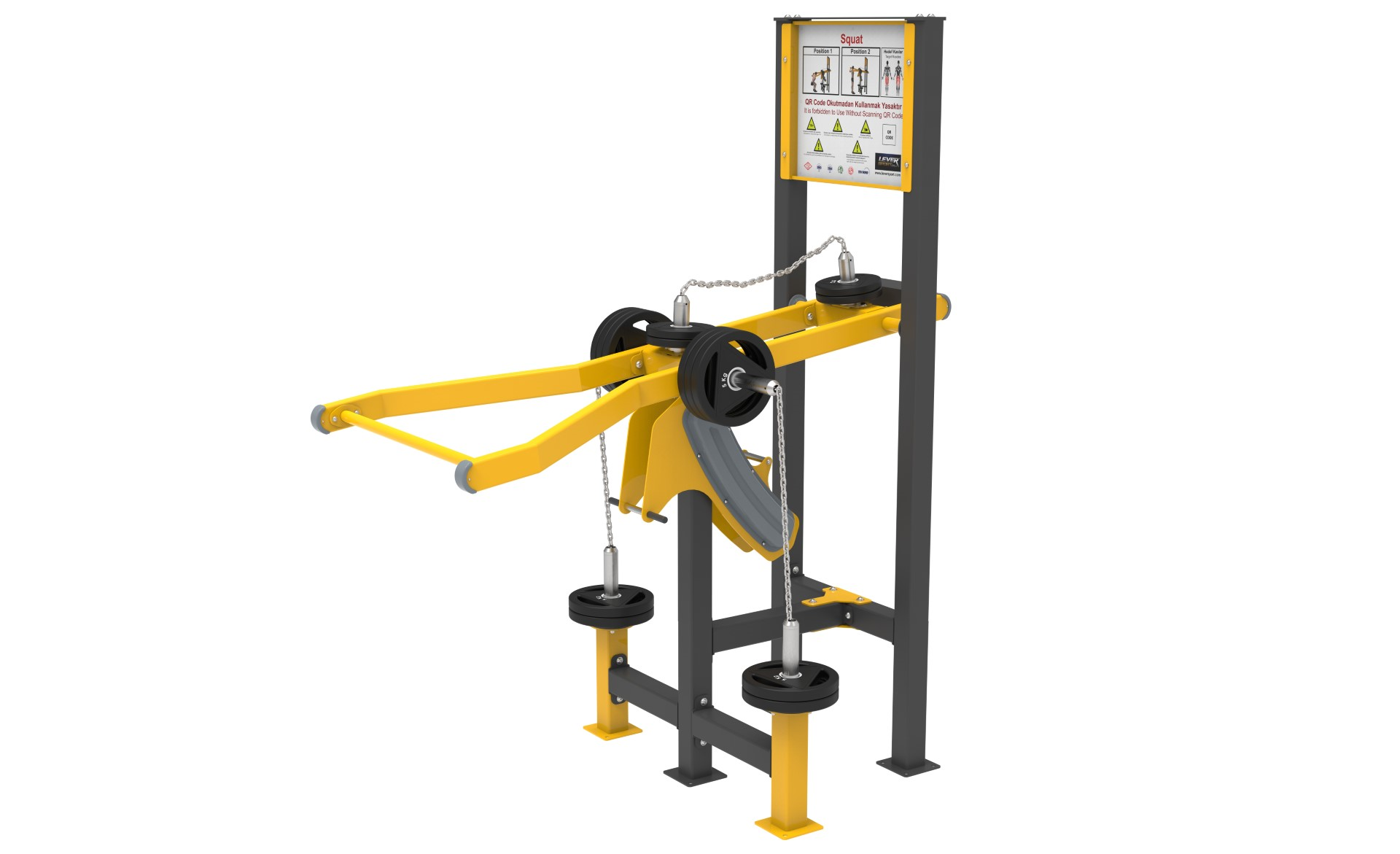 AĞIRLIK PLAKALI FITNESS SERİSİ SQUAT LDF 2110