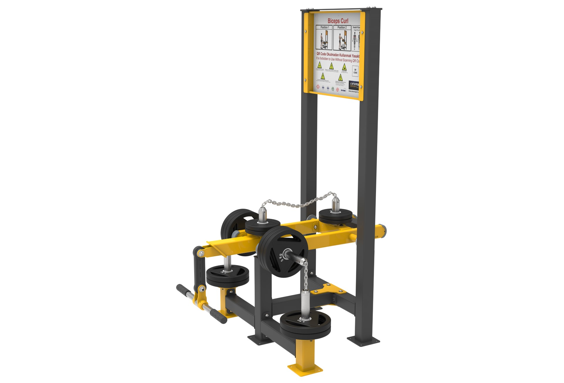AĞIRLIK PLAKALI FITNESS SERİSİ BICEPS CURL LDF 2190