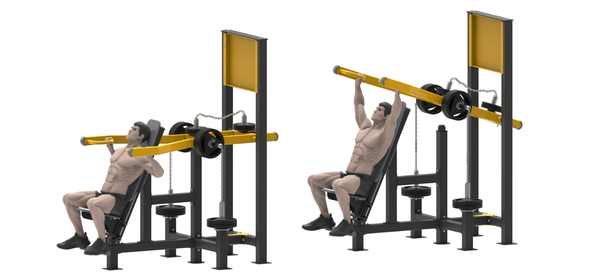 AĞIRLIK PLAKALI FITNESS SERİSİ SHOULDER PRESS LDF 2180