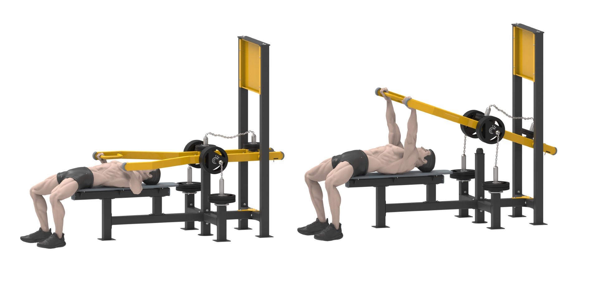 AĞIRLIK PLAKALI FITNESS SERİSİ BENCH PRESS LDF 2160