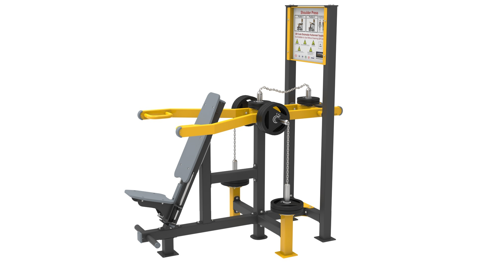 AĞIRLIK PLAKALI FITNESS SERİSİ SHOULDER PRESS LDF 2180 
