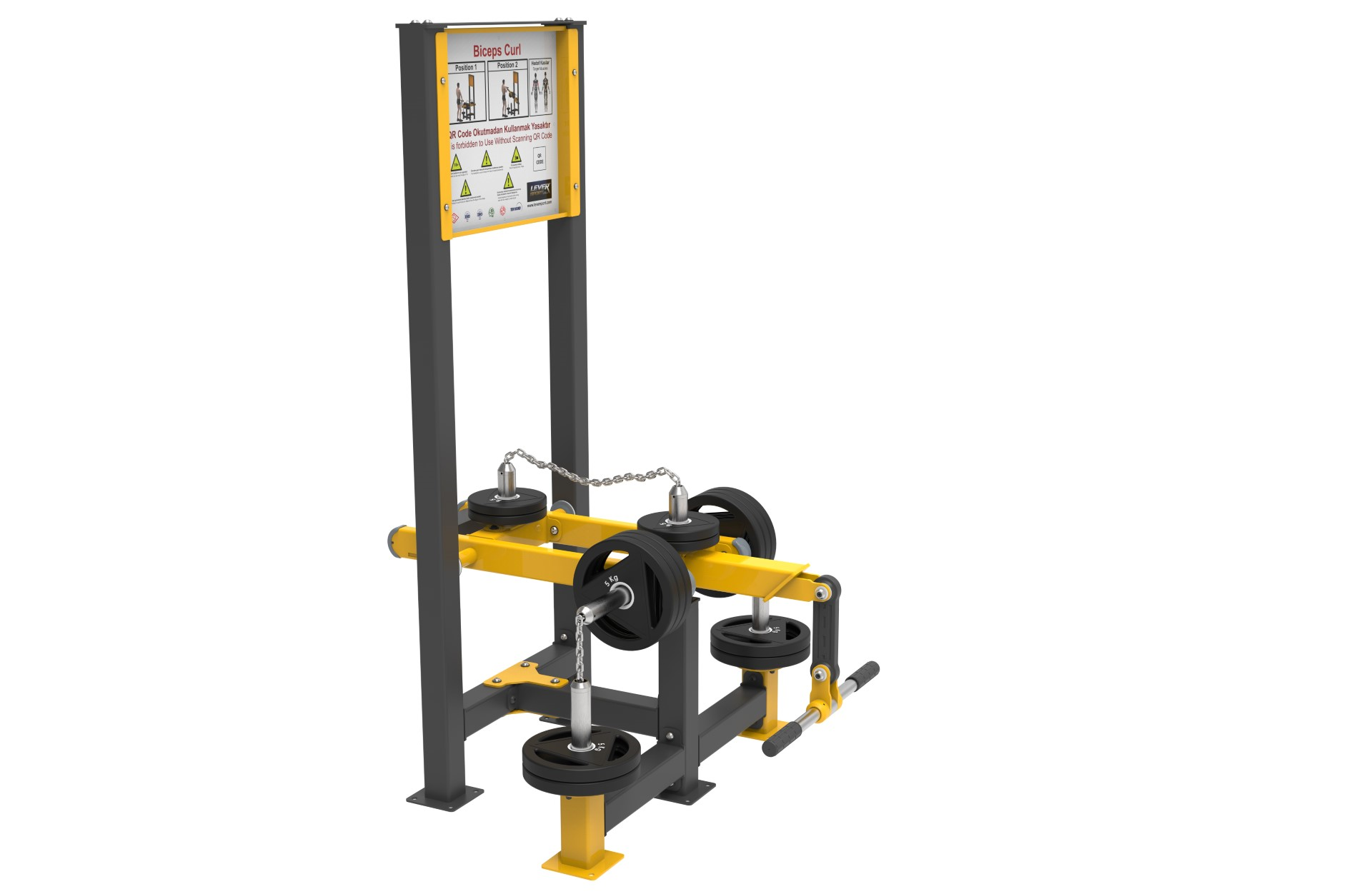 AĞIRLIK PLAKALI FITNESS SERİSİ BICEPS CURL LDF 2190 
