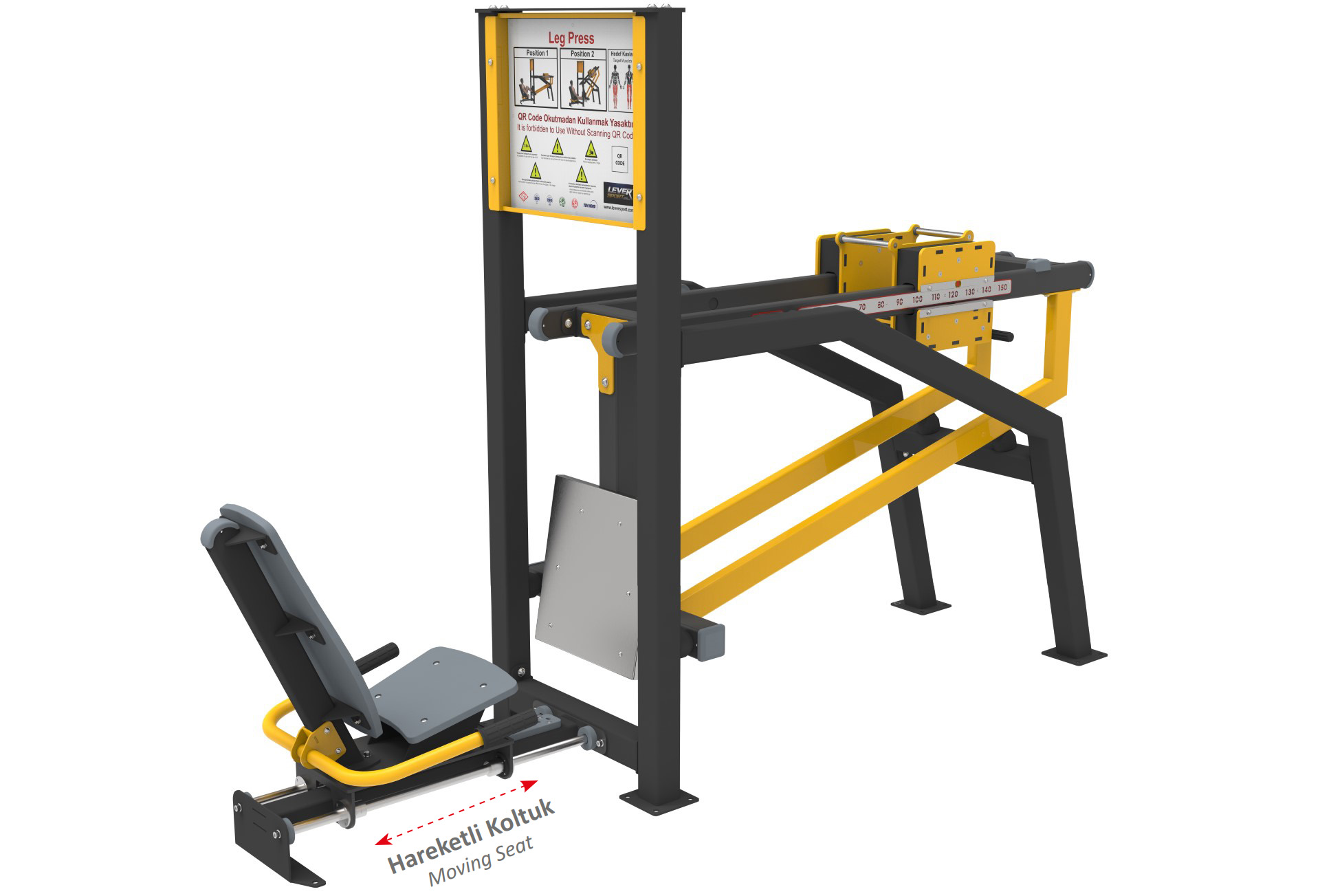 AĞIRLIK KAYDIRMALI FITNESS SERİSİ LEG PRESS LKF 1160